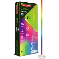 Eurolamp Торшер без цоколя зелений LED-FLD-15W(RGB)W