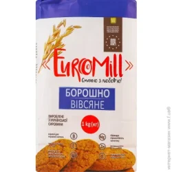 Euromill Мука овсяная м/у 1кг