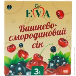 Сок EVA Сок Вишнево-смородиновый 3 л