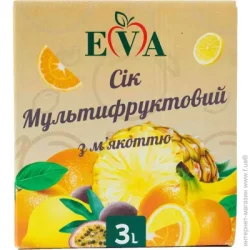 Сок EVA Сок Мультифруктовый с мякотью 3 л (Сок)
