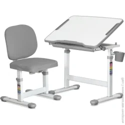 Парта со стульчиком Evo-Kids Комплект парта и стул Evo-06 Plus Grey