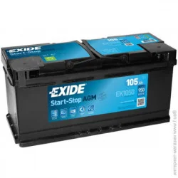 Автомобильный аккумулятор Exide Agm 6Ст-105 Євро (Ek1050)