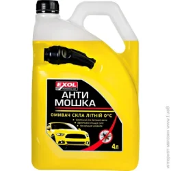 Омыватель стекла Exol Омыватель стекла Антимошка 0°С лето 4л