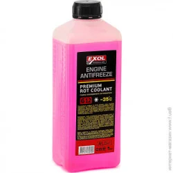 Антифриз готовый Exol Антифриз ROT -35 °C G12 готовый 1кг красный 1 кг