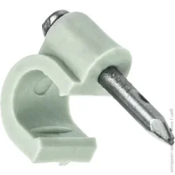 Цвяхи Expert Fix Скоба для круглого кабелю 12 мм 20 шт. білий