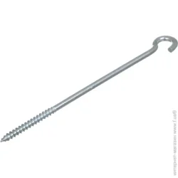 Expert Fix Шуруп универсальный с O-крюком 10x260 мм 1 шт белый цинк