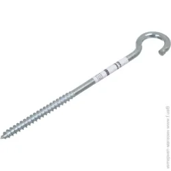 Expert Fix Шуруп универсальный с O-крюком 8x160 мм 1 шт белый цинк