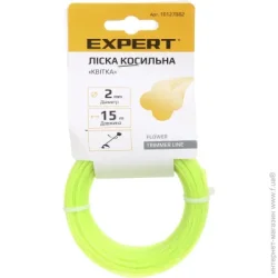 Тримерна волосінь Expert Garden Лісочка для мотокоси Квітка 2 мм х 15 м