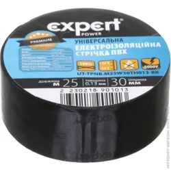 Expert Power Изолента ПВХ 0,13x30 мм 25 м черная ПВХ