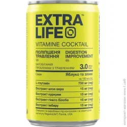 Extra Life Безалкогольный напиток витаминизированный коктейль улучшение пищеварение 150 мл