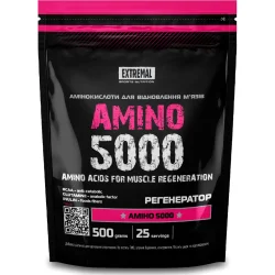 Аминокислота Extremal Аминокислоты Amino 5000 ВСАА +  Глютамин вишня 500 г 25 порц.