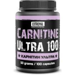 Жироспалювач Жироспалювач Extremal Жиросжигатель Carnitine ultra 50 г 100 капс.