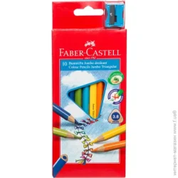 Faber-Castell Карандаши цветные Jumbo с точилкой