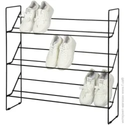 Полка для обуви Fabrika Подставка для обуви HOME ART NEO на 3 полки 735x200x730 мм черный (FK1079B)