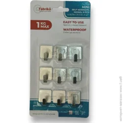 Fabrika Набір клейких гачків MINI 9 шт.