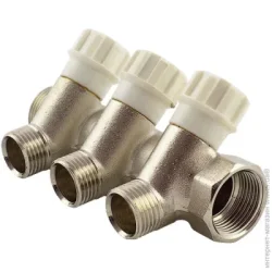 Водопроводный коллектор Fado Коллектор вентильный 3/4"x1/2"-3 выхода (KVR)