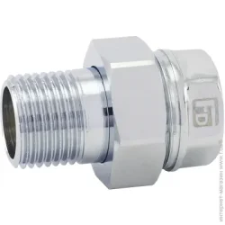 Фітинг Зганяння з накидною гайкою ВН FADO хром 25х1 "прямий