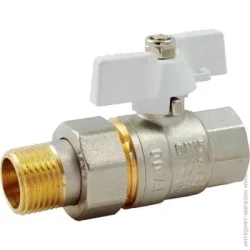 Fado Кран американка  PN40 1/2" з білої ручкою (KAW)