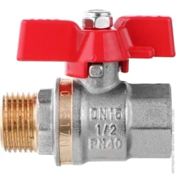 Fado Кран шаровой  PN40 1/2" внутр.-наруж. резьба "баочка" (KN)