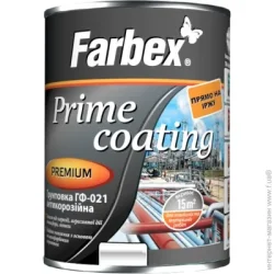 Эмаль Farbex Грунтовка ГФ-021 черный мат 0,9кг