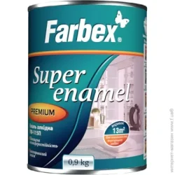 Farbex Эмаль алкидная ПФ-115П серебристый глянец 0.9кг