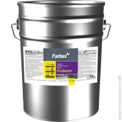Эмаль Farbex Краска ProBeton для бетонных полов светло-серая мат 12кг