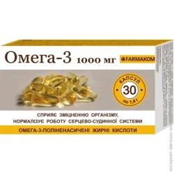 Специальная добавка Специальная добавка Farmakom Капсулы Омега-3 1000 мг 1.4 г 30 шт.