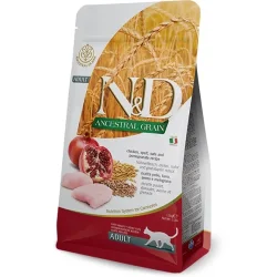 Нізкозерновой сухий корм N & D, для дорослих котів, курка з гранатом, 300 г (156 429)