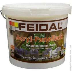 Feidal Лак Acryl-Panellack мат 5 л прозрачный