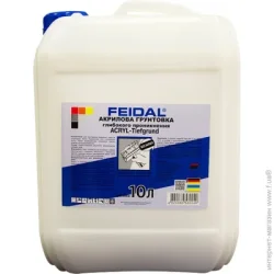 Feidal Грунтовка глубокопроникающая Acryl-Tiefgrund 10 л