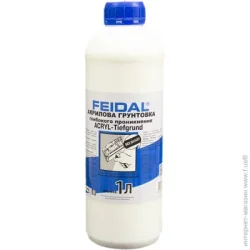 Ґрунтівка Feidal Грунтовка глибокопроникаюча Acryl-Tiefgrund 1 л