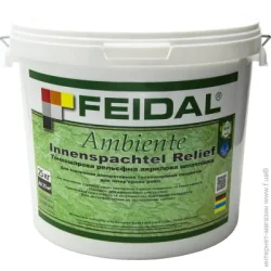 Feidal Тонкошарова декоративна шпаклівка Ambiente Innenspachtel Relief 25 кг білий