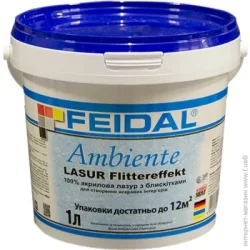 Feidal Лазурь Ambiente Wandlasur Flittereffekt прозрачный 1 л