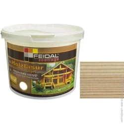 Feidal Лазурь Holzlasur бесцветный шелковистый глянец 9 л