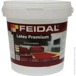 Feidal Краска акриловая Latex Premium глубокий мат белая 0.75л