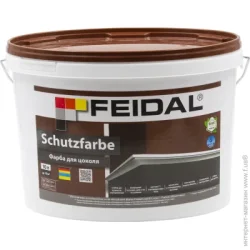 Feidal Фарба фасадна латексна Schutzfarbe мат напівпрозорий білий 10л