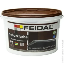 Feidal Фарба фасадна латексна Schutzfarbe мат напівпрозорий білий 5л