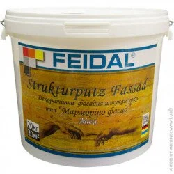 Feidal Декоративная штукатурка Strukturputz Fassad maxi 20 кг белый