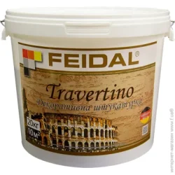 Feidal Декоративна штукатурка Travertino 20 кг білий