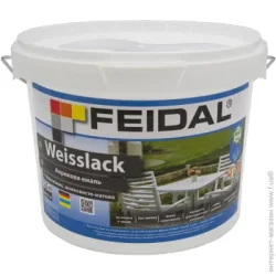 Feidal Емаль акрилова Weisslack білий шовковистий мат 2,5л