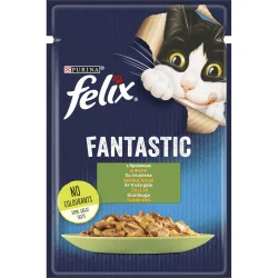 Felix Вологий корм для котів Fantastic з кроликом в желе 85г