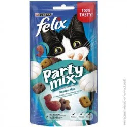 Felix Ласощі для дорослих кішок Party Mix Океанічний Мікс зі смаком лосося, форелі 60 г