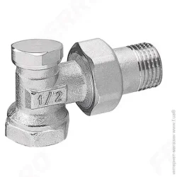 Ferro Кран радіаторний кутовий запірний хром зн1/2”-вр1/2” ZK2Y
