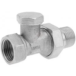 Кульовий кран Ferro Кран радіаторний прямий запірний хром зн1/2”-вр1/2” ZP2Y