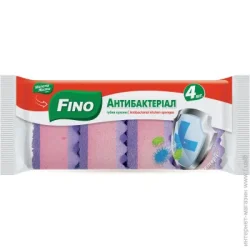 Fino (Мелочи Жизни) Губка для посуды Антибактериальные 4 шт.