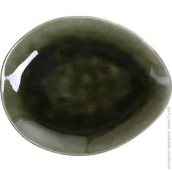 Мелкая столовая Fiora Тарелка обеденная Dark Marshes 20х17 см