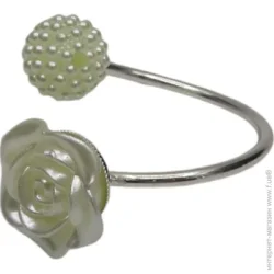 Серветниця Fiora Набір перстень для серветок Flowers Pearl 6 шт