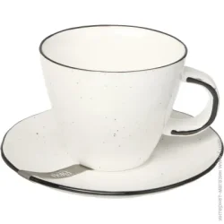 Fiora Чашка с блюдцем Natural white 250 мл