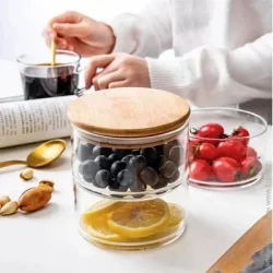 Fiora Емкость для хранения Nueces двойная 0,9 л прозрачный