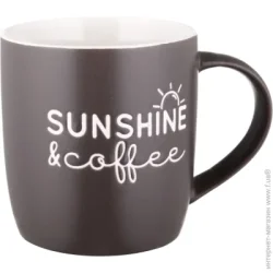 Fiora Чашка Sunshine Coffee 350 мл серая